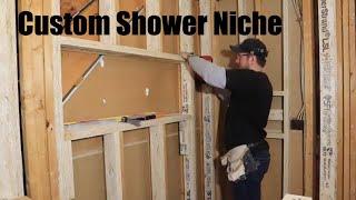 How to build a shower niche. Bathroom design idea. Bathroom Remodel. Custom Niche