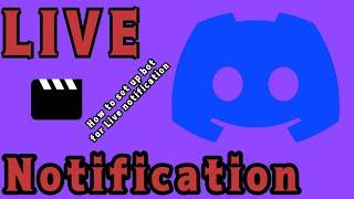 How to set up bot for Live notification