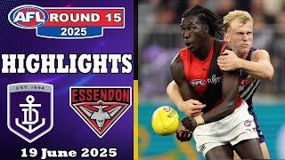 Fremantle Dockers vs Essendon Bombers Full Game Highlights | Round 15, 2025 AFL