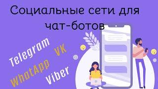 Возможности чат ботов в социальных сетях: telegram, whatsapp, viber.