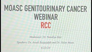 Genitourinary Cancer Webinar held on April 23, 2024