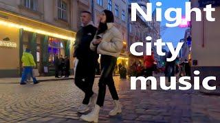 Night city. Live camera. Lviv Ukraine 2023