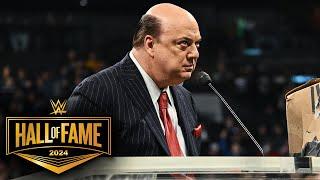 Paul Heyman is a Paul Levesque guy: 2024 WWE Hall of Fame highlights