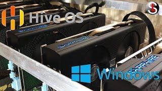 Сравнение майнинга на Windows с Hive OS