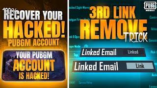 3rd Link Remove Trick |Recover Your Hacked Account | Account Recovery Trick |PUBGM