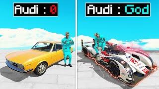 UPGRADING IRON MAN'S AUDI CAR Into a GOD AUDI SUPERCAR in GTA 5 with CHOP & BOB