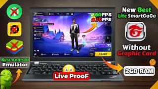 New Smart GaGa Lite Version Best For Free Fire OB47 Low End Pc (2025) Dual Core Pc Mai 60FPS | NO VT