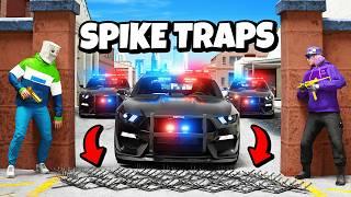 Escaping Cops With SPIKES - GTA 5 RP