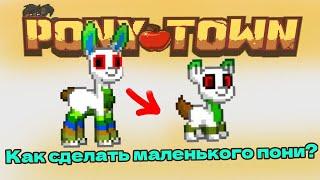 Гайд как сделать маленького пони! | #ponytown