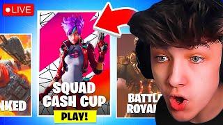 LIVE! - SQUAD CASH CUP TOURNAMENT! (Fortnite)