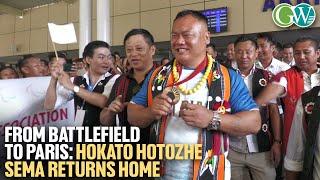 HOKATO HOTOZHE SEMA RETURNS HOME; PROMISES TO CHANGE COLOUR OF MEDAL IN NEXT OLYMPIC