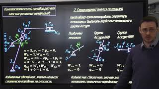 Теория механизмов и машин. Семинар по силовому расчёту: составление расчётной схемы