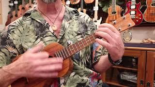 Ukulele Mania Demo, "Moon River" on Kamaka® All Koa White Label Concert  #5345