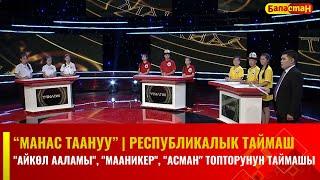 "Айкөл ааламы, "Мааникер", "Асман" топторунун таймашы // МАНАС ТААНУУ // 2023