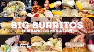 *40 MINS* BURRITOS MUKBANG *ASMR* COMPILATION |  BIG BITES | EATING SOUNDS