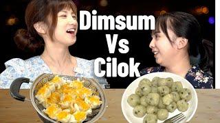 Pertama kali bikin dimsum dan siomay bareng teman Indonesia