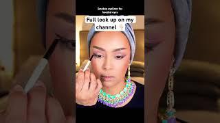 Purple Mauve soft Smokey eyeliner for hooded eyes 