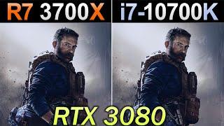 Ryzen 7 3700X Vs. i7-10700K | RTX 3080 | 1080p and 1440p Gaming Benchmarks