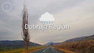 Driving in Romania - Road Trip on a Rainy Day in Dobruja Region...