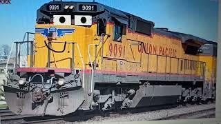 Hua the Union Pacific C40-8 #9091
