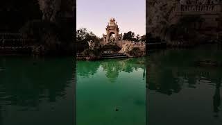 Sunset at a Roman-Style Fountain… in Barcelona  #shorts #barcelona #Spain