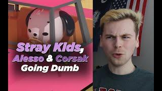 HUGE COLLAB (Alesso, Stray Kids & CORSAK “Going Dumb” Lyric Video Reaction)