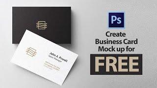 How to use Business Card Mockup in Photoshop & Illustrator