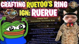 MIRROR CRAFTING RUETOO'S RARITY RING SO I CAN GO BACK TO PLAYING WoW  [ Path of Exile 3.25 ]