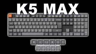 Keychron K5 Max K5M H1 Wireless Mechanical Keyboard Review - MacOS & Windows | RGB Backlit