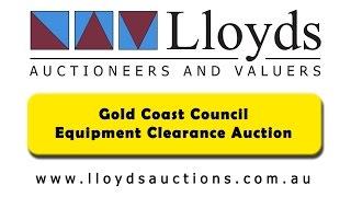 Gold Coast Council Auction | Minor Equipment Ex-Government Sale by Lloyds Auctions