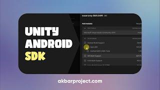 Unity Android Build Platform SDK, JDK, NDK