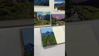 Easy landscape painting #painting #gouachepainting #gouache #artist #artwork #arttutorial #art #diy