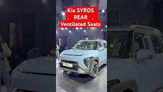 Kia SYROS Rear Row Ventilated Seat Explained @KiaInd #kiaindia #kia #syros