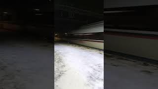 #train #поезд #railway электропоезд эвс1 Сапсан пролетает станцию Решетниково