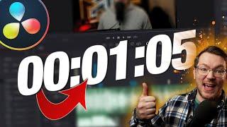 Creating and Customising a Timer in Davinci Resolve 18