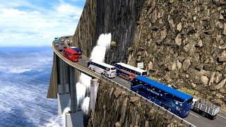 the most dangerous road in world | dangerous journey over steep hills and deadly ravines|euro truck