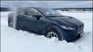 Зимний тест - драйв электромобиля Jaguar I-Pace !        А игрушка это или нет - решать Вам !