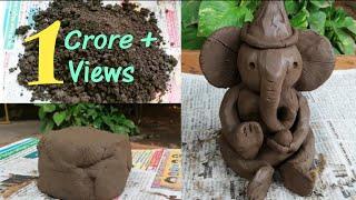 Eco Friendly Ganpati Making| How To Make Ganesh Murti At Home With Clay| How To Make Ganpati At Home