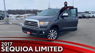 SOLD| 2017 Toyota Sequoia Limited Point of View Test Drive in London, Ontario | Stock # A220798