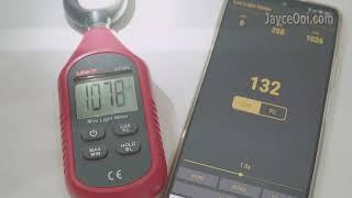 UNI-T UT383 Mini Light Meter vs Lux Light Meter Pro - Why you should not use the app!