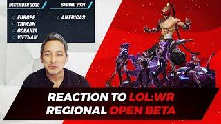 REACTION TO LEAGUE OF LEGENDS WILD RIFT REGIONAL OPEN BETA!