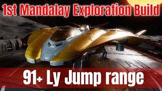 First Mandalay Exploration Build: 91 Ly Jump Range | Elite Dangerous [4K]