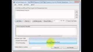 How to get a word count (frequency count) in excel, or multiple spreadsheets