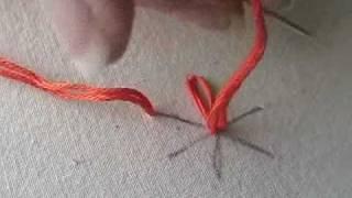 Embroidery - How to Stitch a Lazy Daisy