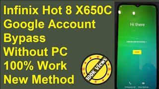 Infinix Hot 8 (X650C) Google Account Bypass | Infinix Android 9 Frp Unlock Without Pc | New Method