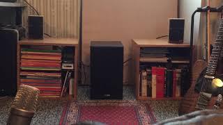 Vintage (1978) Sonics-7 Mini Japanese bookshelves + Canton Chrono AS 525 Subwoofer SOUND DEMO