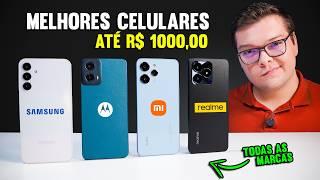 MENOS de R$ 1000! os MELHORES celulares de CADA MARCA para COMPRAR 2024