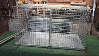 Клетка два в одном..для подрщивания цыплят и выставочная для взрослой птицы..