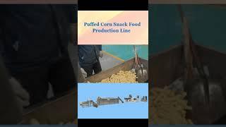 Puffed corn sticks snack making machine