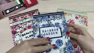 Обзор на стикербук Rainbow garden